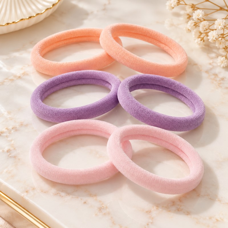 Sarene pastelne gumice za kosu 6 kom AVANTI