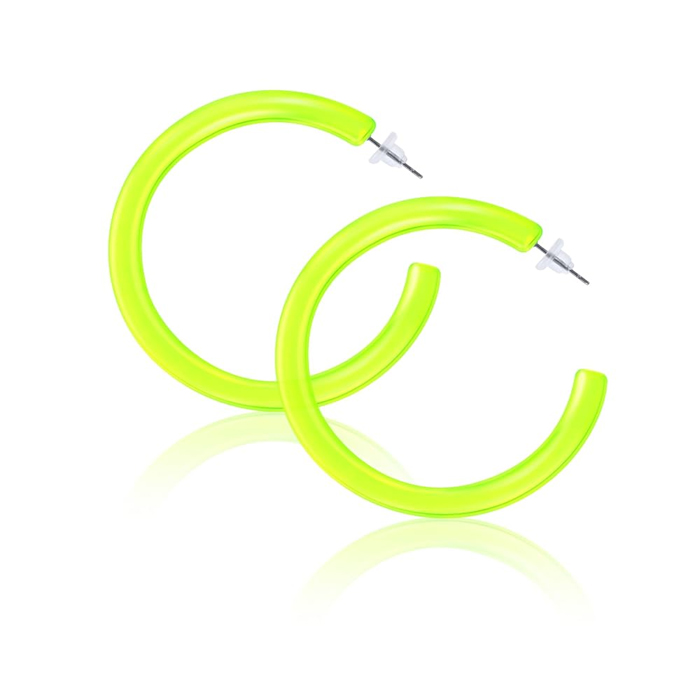 Minđuše neon žute alke | AVANTI | Ecobeauty