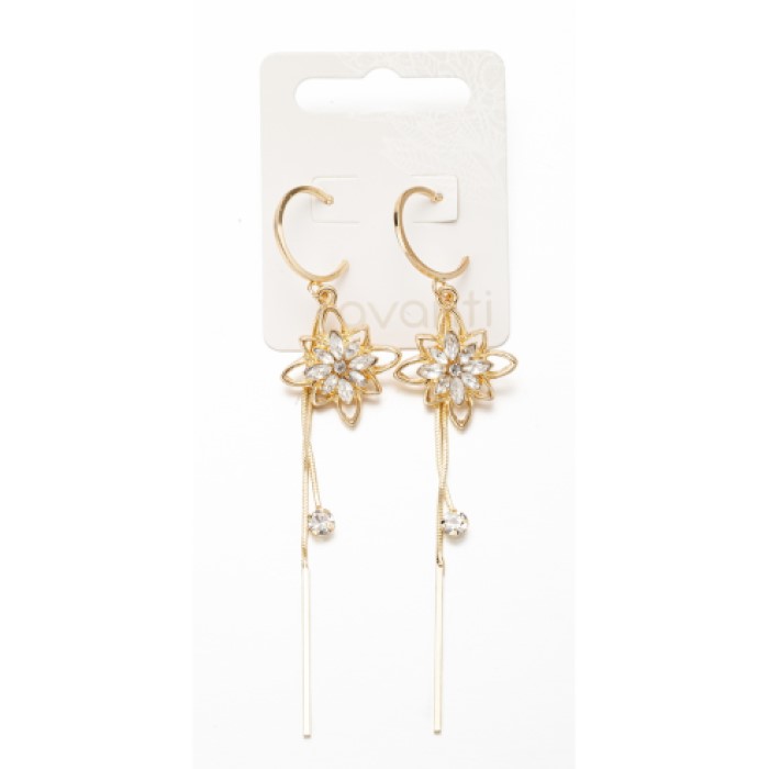 Viseće minđuše sa cvetovima I cirkonima – 5902067771037 – Avanti Ecobeauty