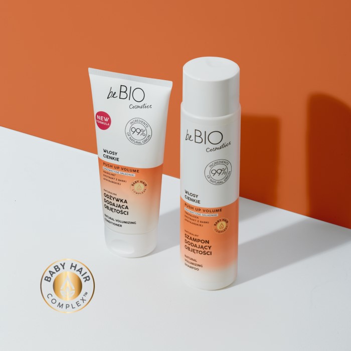 Prirodni šampon za volumen tanke kose BeBio 300ml - 5908233663717 - Ecobeauty