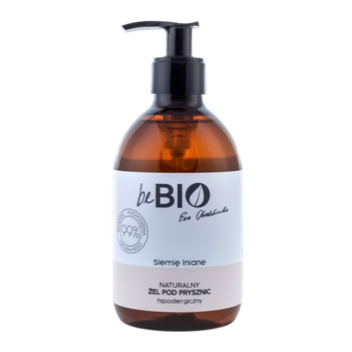 Gel za tuširanje sa lanenim semenom beBio natural 400ml | BeBio Cosmetics | Ecobeauty