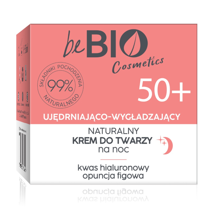 Noćna krema za lice protiv bora 50+ beBio natural 50ml | BeBio Cosmetics | Ecobeauty