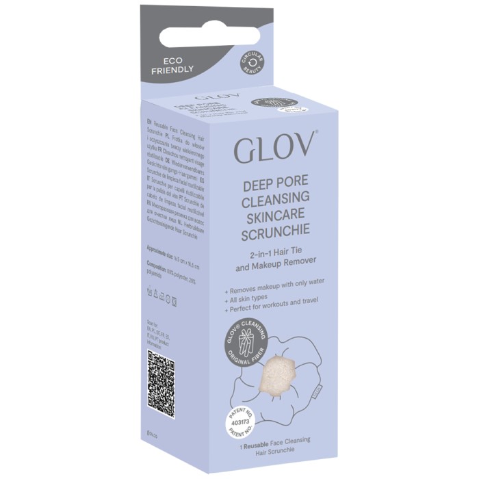 GLOV Gumica za duboko čišćenje pora Deep Pore Cleansing Ivory 5907440744837⏐ GLOV ⏐ Ecobeauty