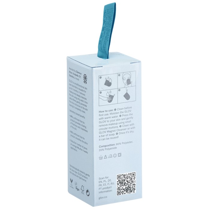  Original Pamučna rukavica za skidanje šminke Bouncy Blue 5902768711332 ⏐ GLOV ⏐ Ecobeauty