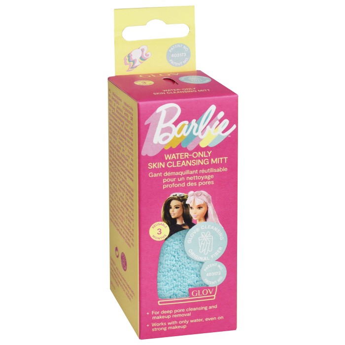 Rukavica za skidanje šminke samo uz pomoć vode Barbie Blue Lagoon 5907440745070 ⏐GLOV  ⏐ Ecobeauty ⏐