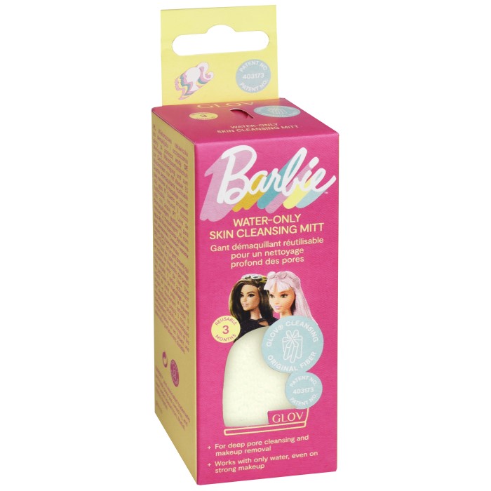 Rukavica za skidanje šminke samo uz pomoć vode Barbie Ivory  5907440745094 ⏐GLOV  ⏐ Ecobeauty ⏐