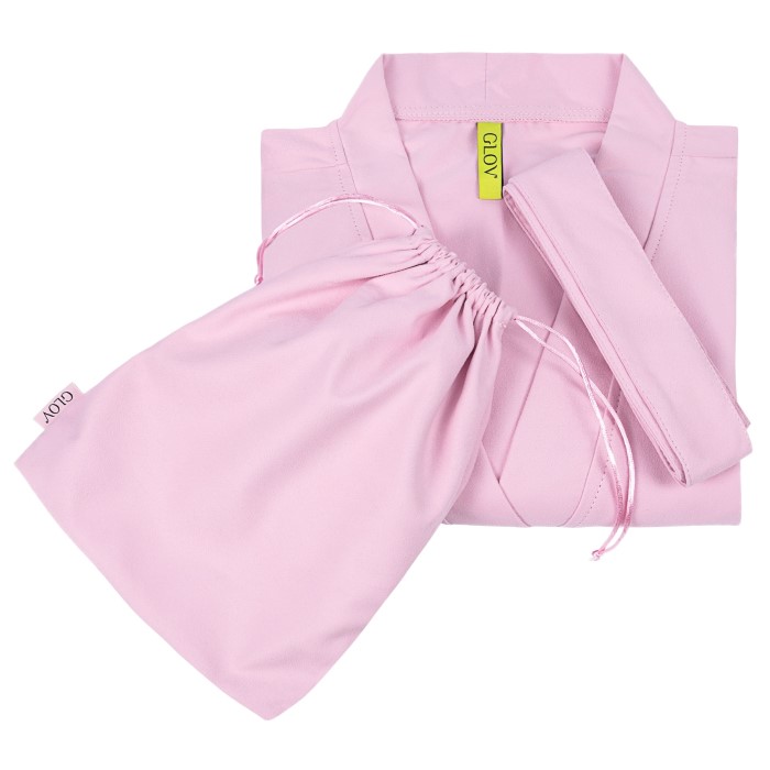  Satenski roze bade mantil 5907440744752  GLOV  Ecobeauty