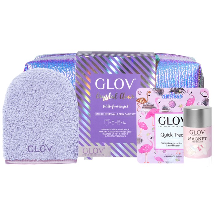 Set za čišćenje šminke Crystal Clear 5907222005699  GLOV  Ecobeauty