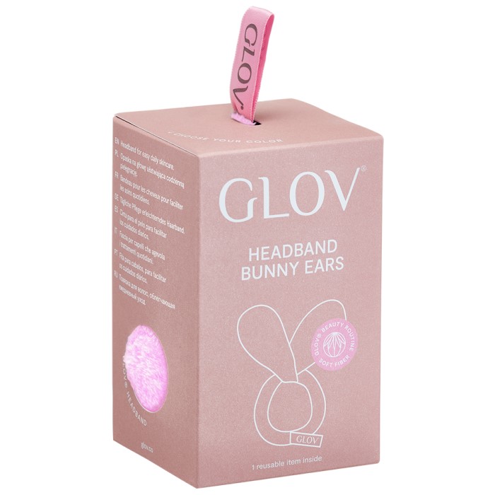 Traka za kosu Zečije uši 2u1 Pink 5907222005385 ⏐ GLOV ⏐ Ecobeauty