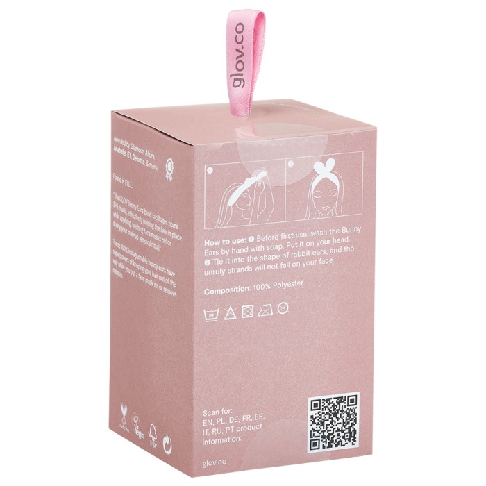 Traka za kosu Zečije uši 2u1 Pink 5907222005385 ⏐ GLOV ⏐ Ecobeauty