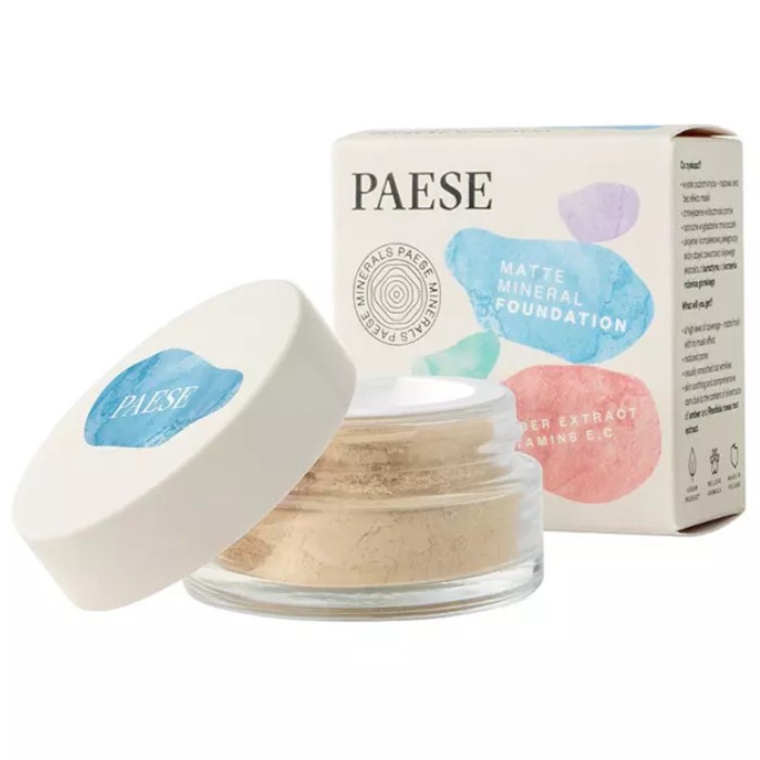 Mineralni puder u prahu za lice - sa mat efektom | Ecobeauty Online
