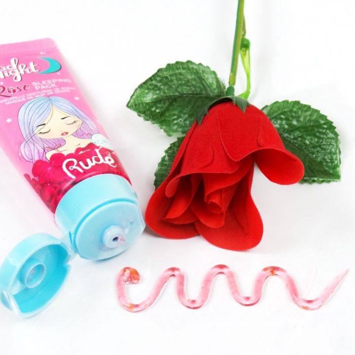 Maska za lice Good NIght Rose Sleeping Pack | RUDE COSMETICS | Ecobeauty