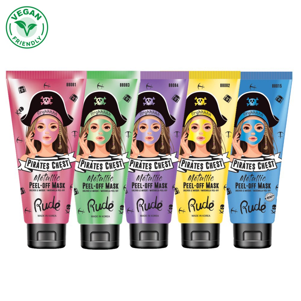 Maska za zatezanje lica Pirates Chest Peel Off Mask - Tightening | RUDE COSMETICS | Ecobeauty