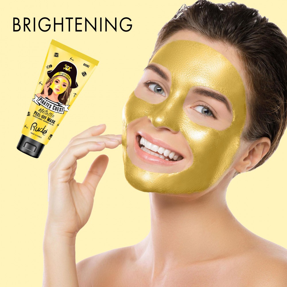 Maska za posvetljivanje lica Pirates Ches Peel Off Mask- Brightening | RUDE COSMETICS | Ecobeauty