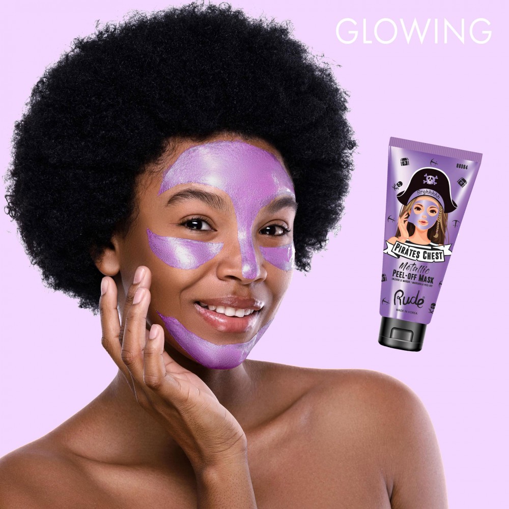 Maska za blistavost i sjaj lica - Pirates Chest Peel Off Mask-Glowing | RUDE COSMETICS | Ecobeauty