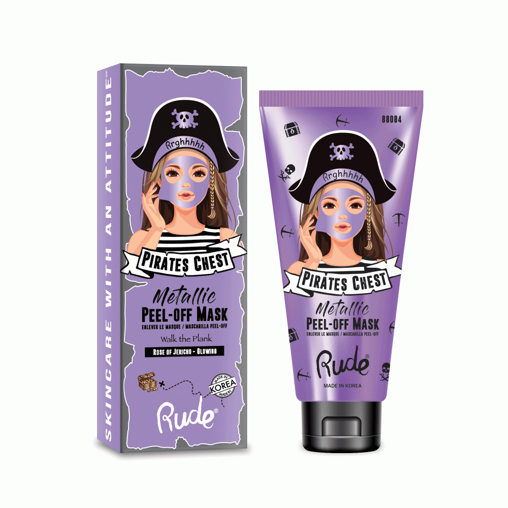 Maska za blistavost i sjaj lica - Pirates Chest Peel Off Mask-Glowing | RUDE COSMETICS | Ecobeauty