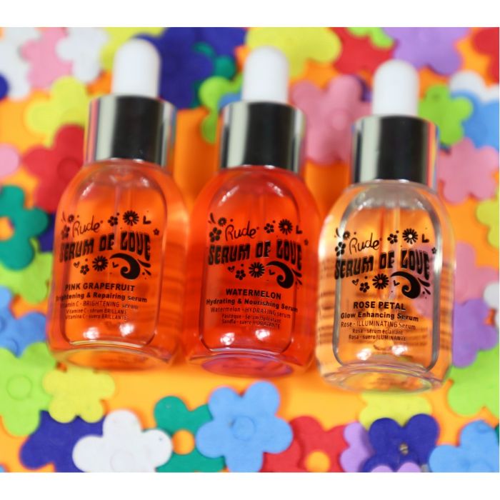 Serum za sjaj i oporavak kože lica SERUM OF LOVE - Pink Grapefruit | RUDE COSMETICS | Ecobeauty