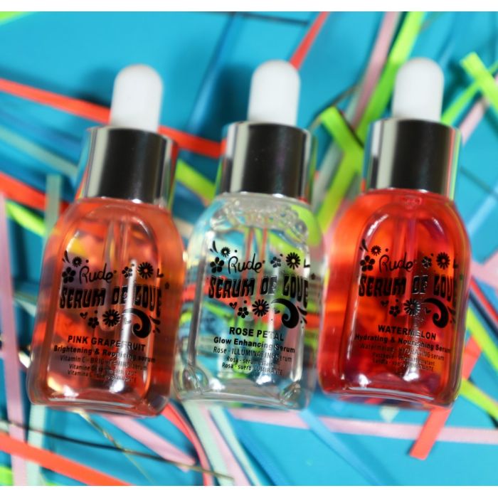 Serum za sjaj i oporavak kože lica SERUM OF LOVE - Pink Grapefruit | RUDE COSMETICS | Ecobeauty
