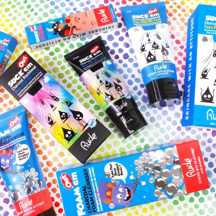 Maska za mitisere Suckem Out Charcoal Nose Peel-off Pack | RUDE COSMETICS | Ecobeauty