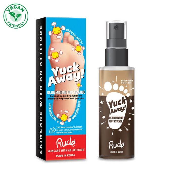 Sprej za stopala Yuck Away Rejuvenating Foot Essence | RUDE COSMETICS | Ecobeauty