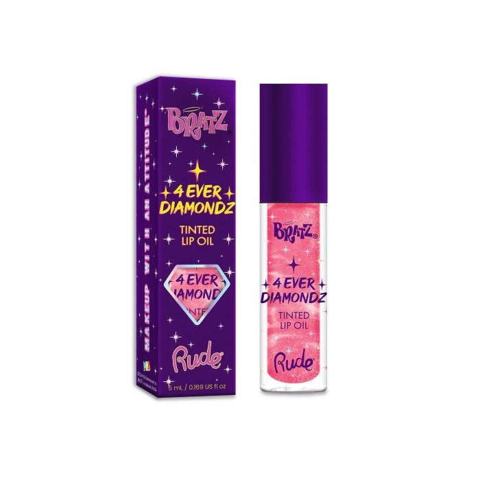 Ulje za usne Bratz 4 Ever Diamondz - Princess Treatment - 810079386512 - Rude Cosmetics Ecobeauty