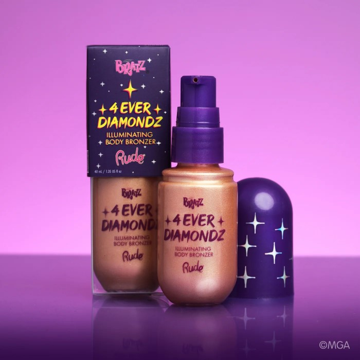 Tečni bronzer za telo Bratz 4 Ever Diamondz - 810079386604 - Rude Cosmetics Ecobeauty