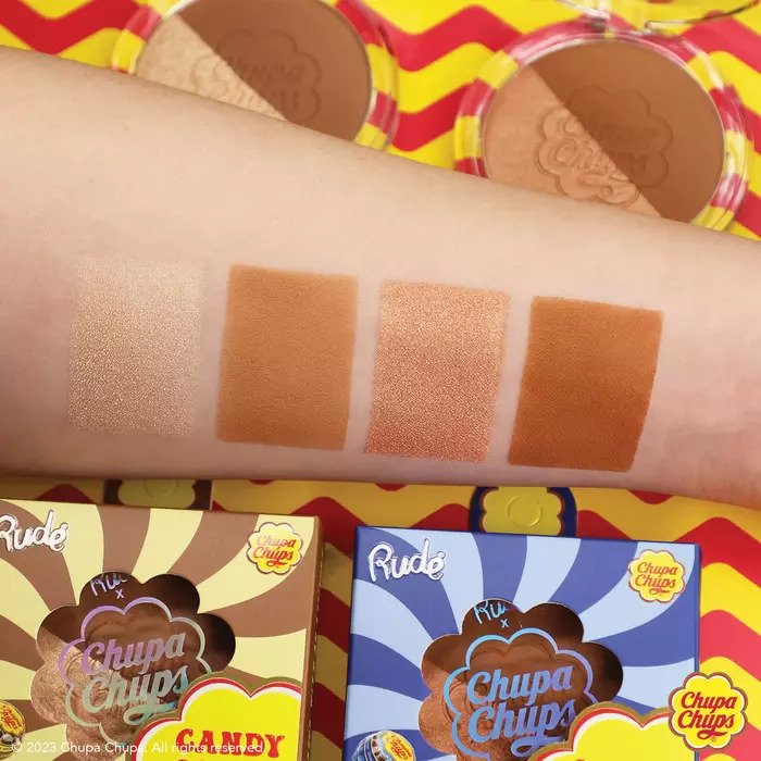 Bronzer I Hajlajter Chupa Chups Candy Combo Creamy Strawberry | RUDE COSMETICS | Ecobeauty online