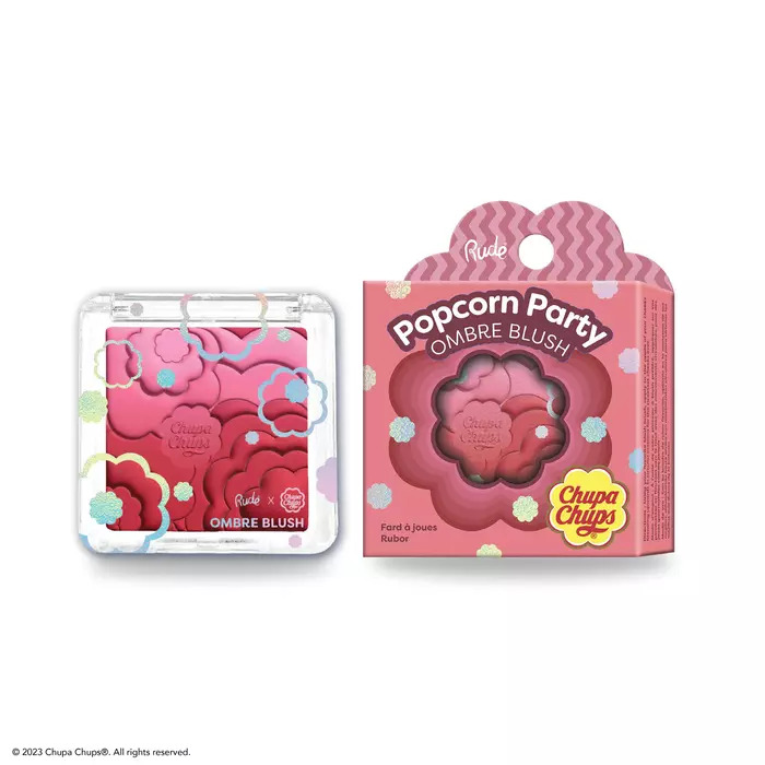 Bronzer Za lice Popcorn Party Ombre Blush Berry Blast 10g  | RUDE COSMETICS | Ecobeauty online