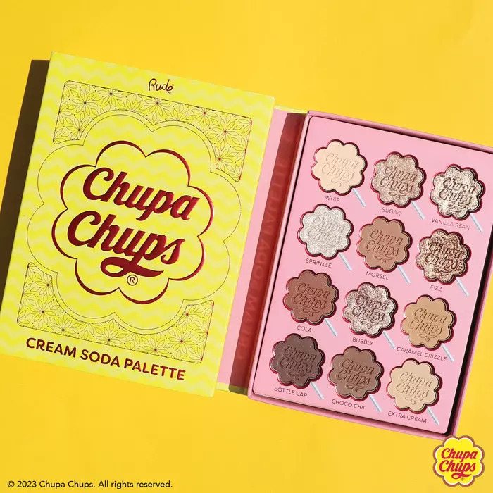Paleta Senki Za Oči Chupa Chups Cream Soda |RUDE COSMETICS | Ecobeauty online