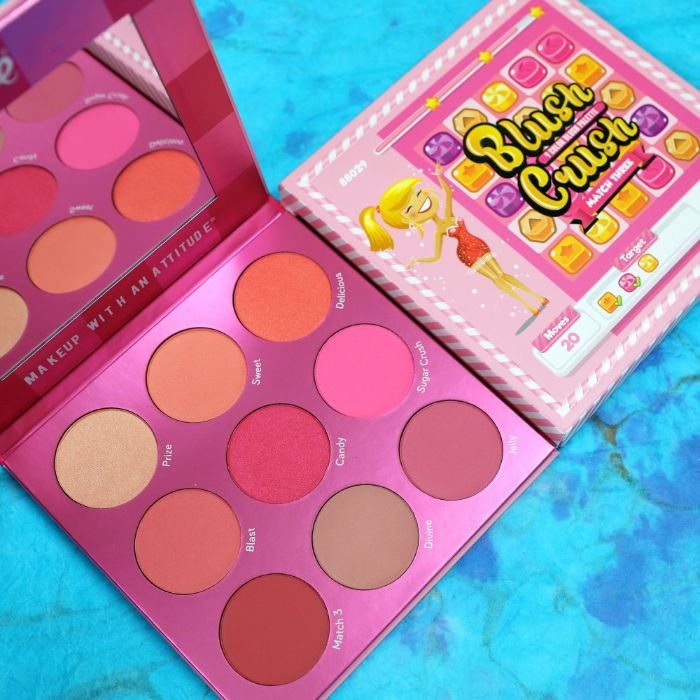 Paleta rumenila sa 9 boja BLUSH CRUSH - Match Three | RUDE COSMETICS | Ecobeauty