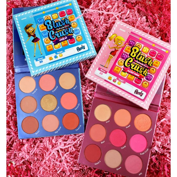 Paleta rumenila sa 9 boja BLUSH CRUSH - Match Three | RUDE COSMETICS | Ecobeauty