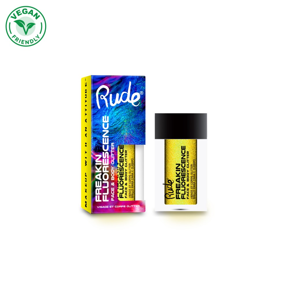 Gliter za lice i telo FREAKIN FLOURESCENCE | RUDE COSMETICS | Ecobeauty