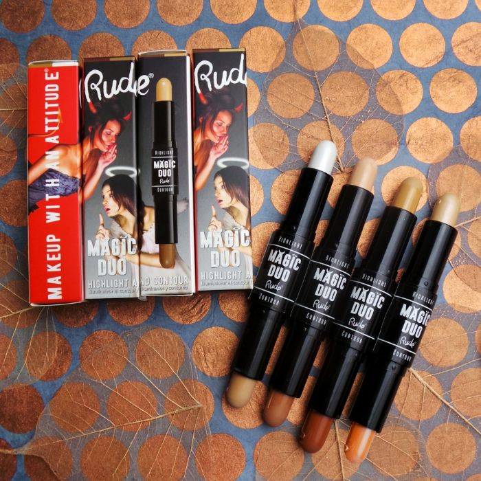 Stik za konturisanje i hajlajt Magic Duo - Medium | RUDE COSMETICS | Ecobeauty