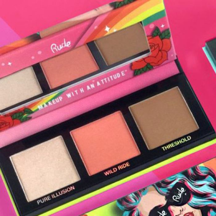 Paleta za lice NoFilter 3D  - Roses | RUDE COSMETICS | Ecobeauty