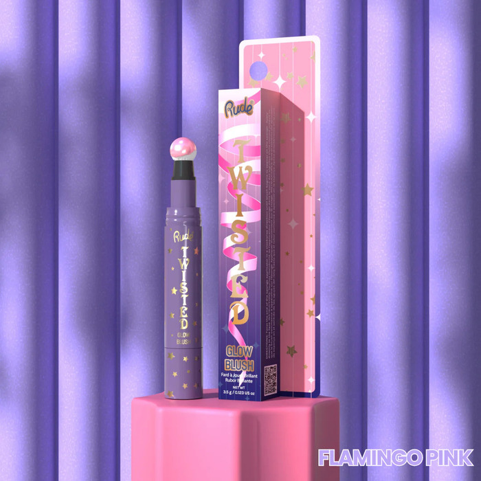 Tečno rumenilo sa aplikatorom Twisted Glow Flamingo Pink ⏐ RUDE COSMETICS ⏐ Ecobeauty - 38553