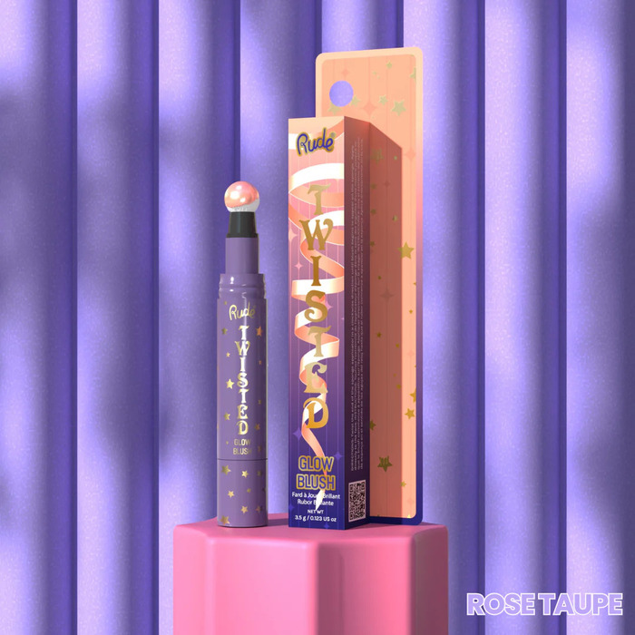 Tečno rumenilo sa aplikatorom Twisted Glow Rose Taupe ⏐ RUDE COSMETICS ⏐ Ecobeauty - Sk38551
