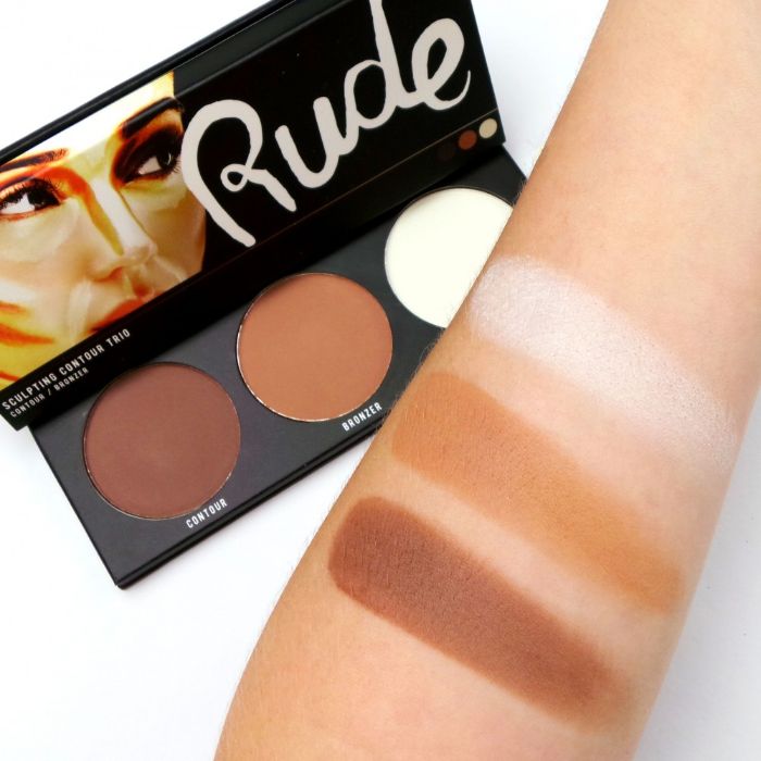 Paleta za koturisanje sa bronzerom i hajlajterom - Contour, Bronzer, Highlighter | RUDE COSMETICS | Ecobeauty