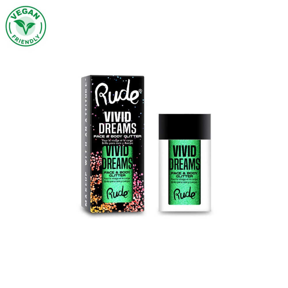 Gliter za lice i telo VIVID DREAMS | RUDE COSMETICS | Ecobeauty