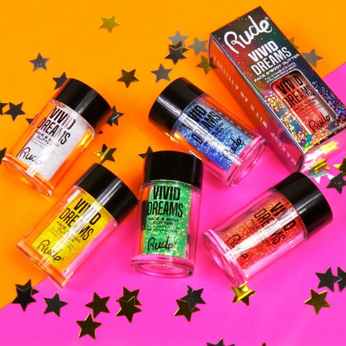 Gliter za lice i telo VIVID DREAMS | RUDE COSMETICS | Ecobeauty
