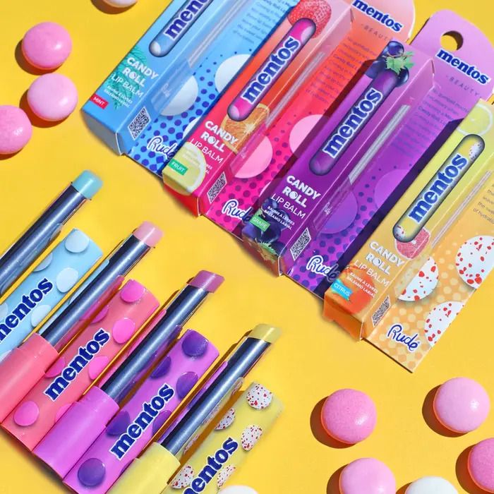 Balzam za usne Mentos Candy Roll Fruit 810079384563 | Rude Cosmetics | Ecobeauty online