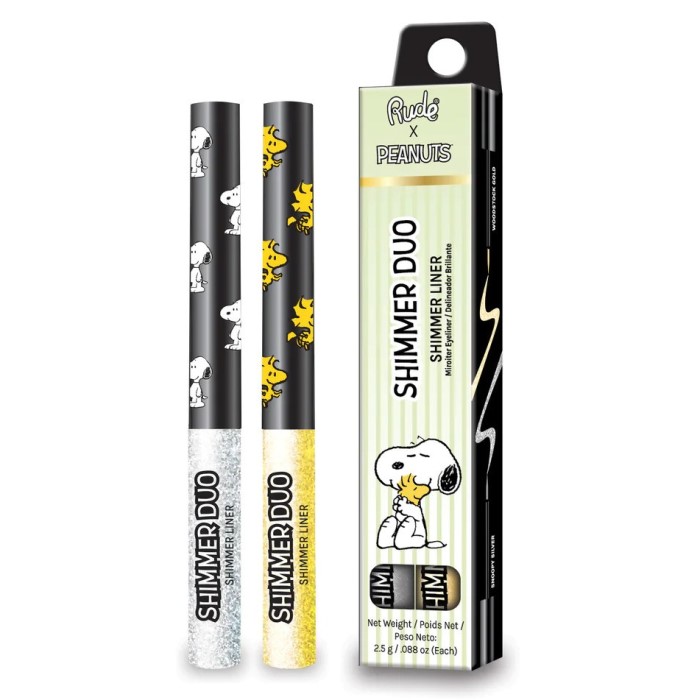Svetlucavi ajlajner Peanuts DUO SET 2.5 g 810079384709 ⏐ RUDE COSMETICS ⏐ Ecobeauty