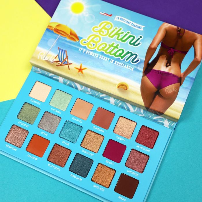 Paleta senki za oči od 18 boja Bikini Bottom | RUDE COSMETICS | Ecobeauty