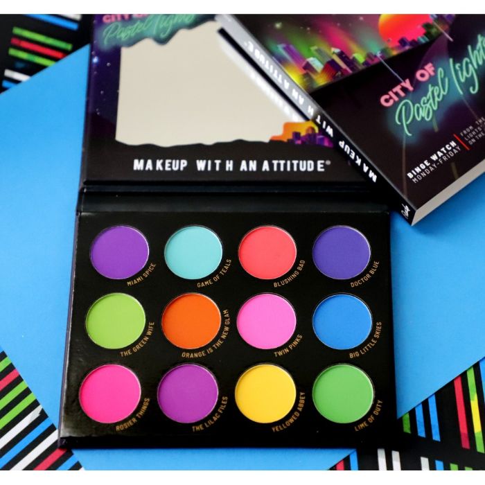 Paleta senki i pigmenata City of Pastel Lights | RUDE COSMETICS | Ecobeauty