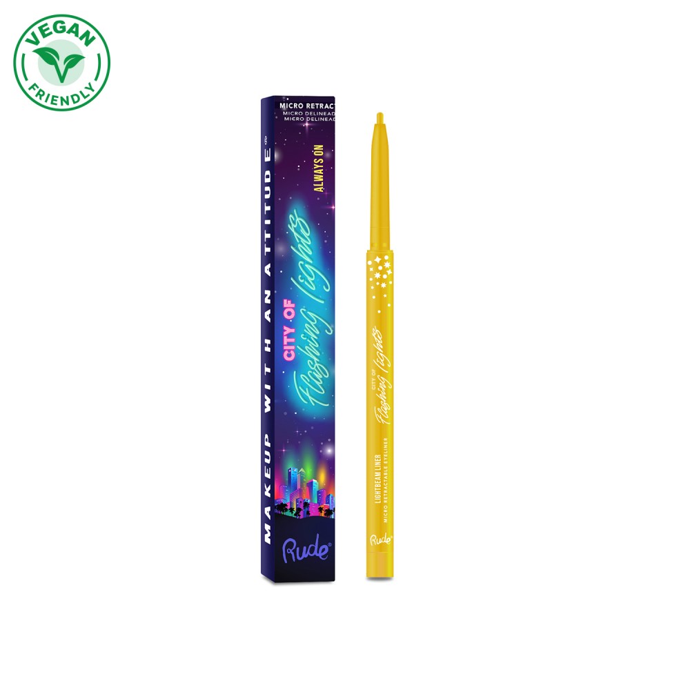 Vodootporni ajlajner City of Flashing Lights Micro Retractable Liner - Its Lit | RUDE COSMETICS | Ecobeauty