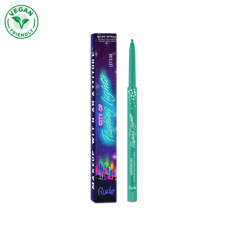 Vodootporni ajlajner City of Flashing Lights Micro Retractable Liner - Its Lit | RUDE COSMETICS | Ecobeauty