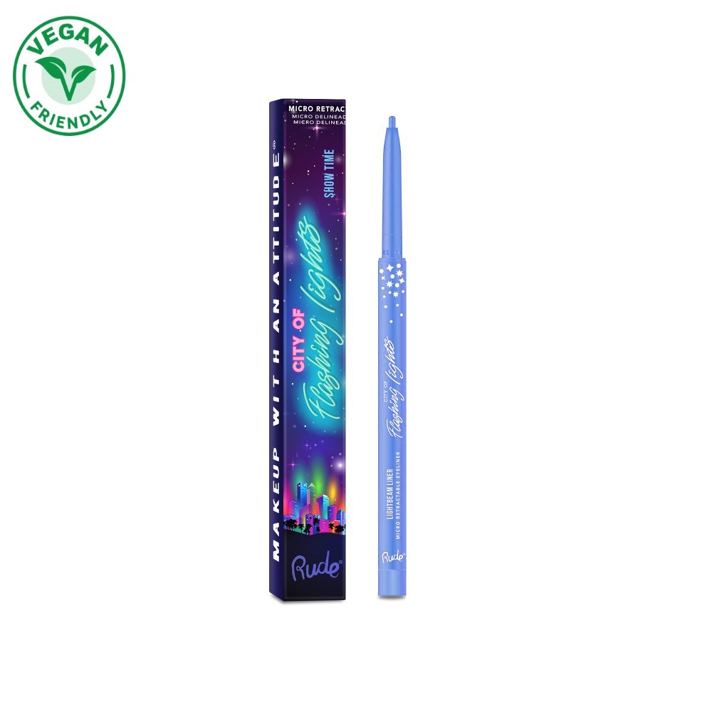 Vodootporni ajlajner City of Flashing Lights Micro Retractable Liner - Its Lit | RUDE COSMETICS | Ecobeauty