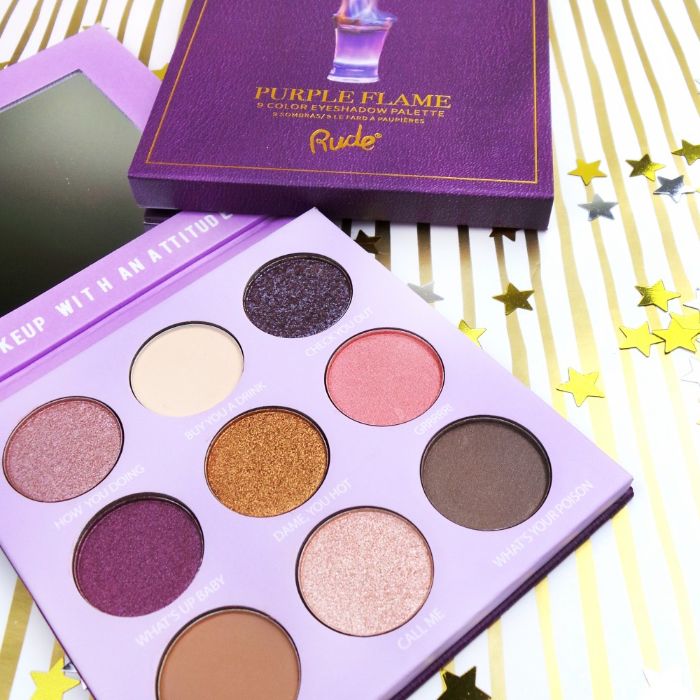 Paleta senki za oči  COCTAIL PARTY- Purple Flame | RUDE COSMETICS | Ecobeauty