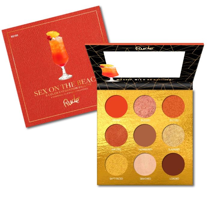 Paleta senki za oči  COCTAIL PARTY - Sex on The Beach | RUDE COSMETICS | Ecobeauty