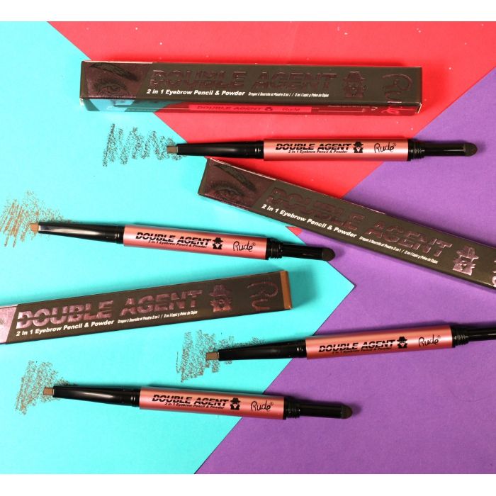 Olovka i puder za obrve 2 u 1 Double Agent | RUDE COSMETICS | Ecobeauty