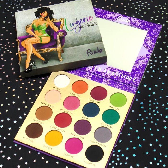 Paleta mat senki za oči LINGERIE COLLECTION - Wild Nights | RUDE COSMETICS | Ecobeauty